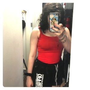 bundle of 4 tanks: red, purple, army green, white